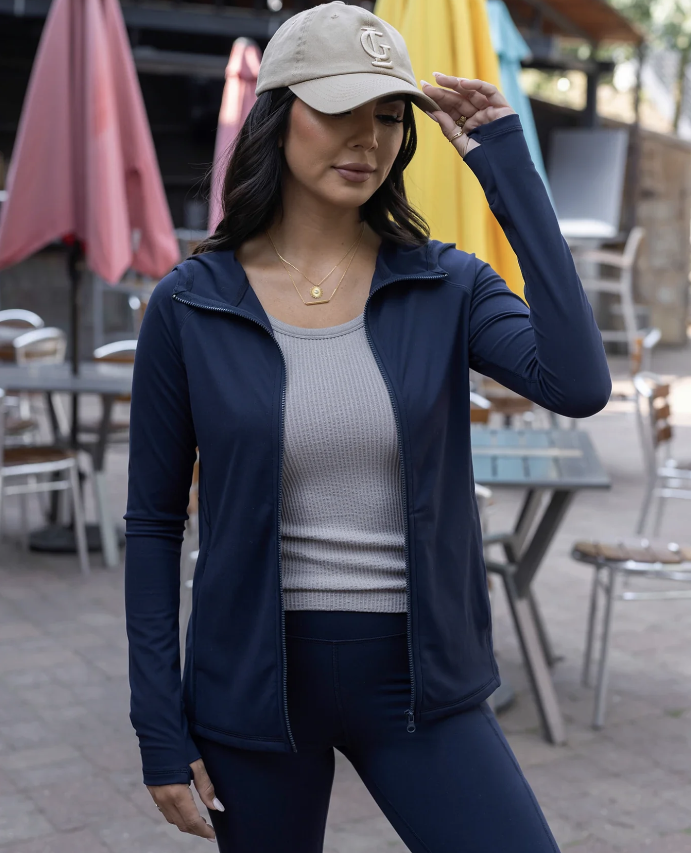 Grace & Lace Mineral Washed Quilted Jacket in Icy Blue — 3 Grace & Lace Mineral Washed Quilted Jacket in Icy Blue — 3